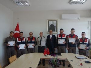 Çerkezköy Kaymakamı Kubilay’dan Komutan Ve Müftüye Başarı Belgesi