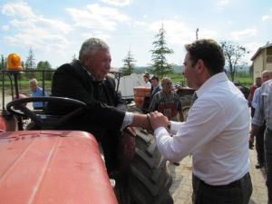 İshak Gazel’in Hisarcık’ta Esnaf Ziyareti