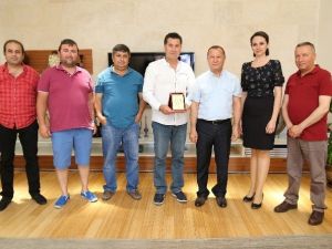 Başkan Kocadon, THK Bodrum Şubesi’ni Ağırladı