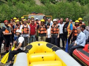 Tunceli’de Rafting Keyfi