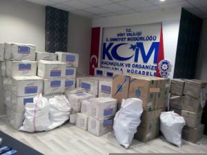 Siirt’te 10 Ayda 380 Bin 440 Paket Kaçak Sigara Ele Geçirildi