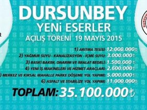 Dursunbey’de 35 Milyonluk Yatırımın Açılışı Yapılacak