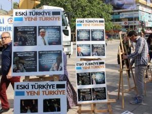 AK Partili Gençlerden ‘Eski Türkiye-yeni Türkiye’ Sergisi