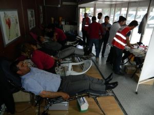 Kaymakamlık, Kızılay Ve Esnaf Kan Bağışında Birleşti