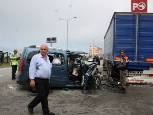 İstanbul’dan Memleketleri Rize’ye Giderken Kaza Geçirdiler