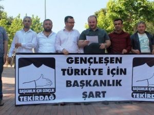 Bi-gençlik Hareketi Üyeleri Tekirdağ’da ’Başkanlık’ Sistemi İçin Toplandı