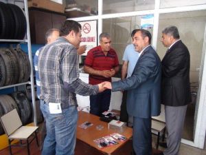 Arif Yıldız, Eski Sanayi Sitesi Esnafını Ziyaret Etti