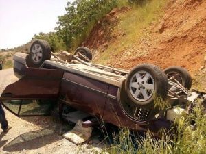 Adıyaman’da Otomobil Takla Attı: 5 Yaralı