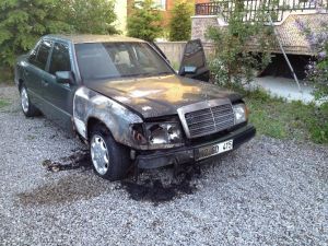 Park Halindeki Otomobilin Kundaklandığı İddiası