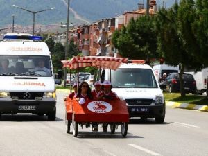Denizli’de Engelliler Bisiklet Turuna Yoğun İlgi