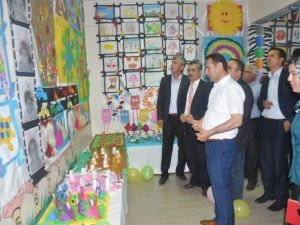 Anaokulunda, Resim Ve El İşi Sergisi Büyük İlgi Gördü