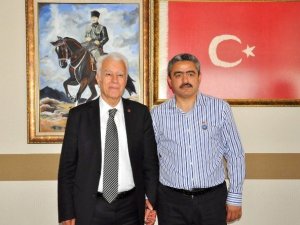 TÜED Genel Başkanı Ergün, Başkan Alıcık’ı Ziyaret Etti