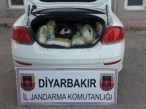 Diyarbakır’da 78 Kilogram Esrar Ele Geçirildi