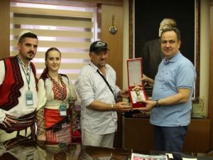 Festival Konuklarından Başkan Aksu’ya Ziyaret