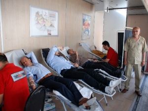 Midyat’ta Türk Kızılay’ına Kan Bağışı