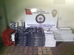 Adıyaman’da Kaçak Sigara Ele Geçirildi