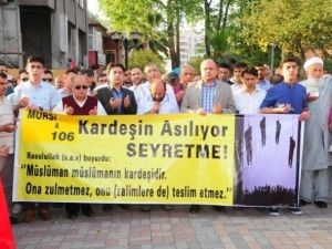 Çaycuma’da Mursi’nin İdam Kararına Protesto