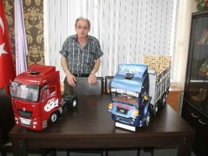 Yozgatlı Emekli Şoför, Kamyon Sevgisini Sanata Dönüştürdü