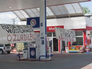 Tuzluca’da Mühürlenen Petrol İstasyonu İşçilerinden Tepki