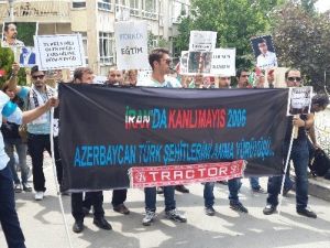 İran Büyükelçiliği Önünde Protesto Gösterisi