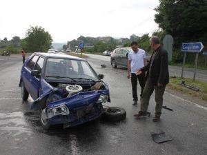 Kdz.ereğli’de Zincirleme Trafik Kazası: İki Yaralı