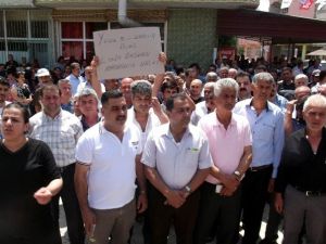 Samandağ’da Su Zammı Protesto Edildi