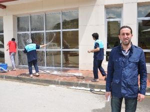 Muş Devlet Hastanesi’nde Bahar Temizliği