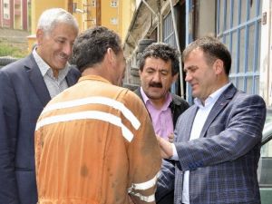 Başkan Çimen’den Sanayi Esnafına Ziyaret