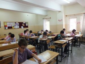 Çankırı İsmet İnönü Ortaokulunda Zor Sınav
