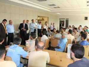 Erdoğan İşçileri Ziyaret Etti