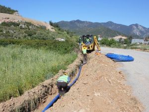 Meski Anamur’da 11 Bin 100 Metre İçmesuyu Hattı Döşedi