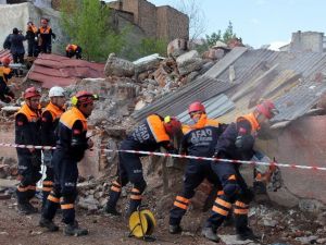 Erzurum’da Gerçeği Aratmayan Deprem Tatbikatı