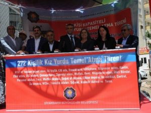 Diyarbakır Kız Öğrenci Yurdunun Temeli Atıldı