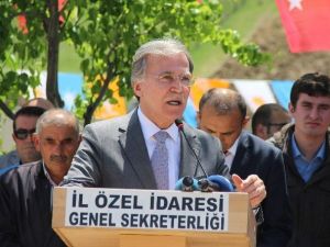 Mehmet Ali Şahin Ovacık’ta Temel Atarak Açılış Yaptı