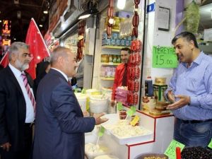 Milli İttifak Adayları Kapalı Çarşı Esnafını Gezdi