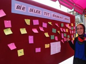 Tokat’ta “Bir Dilek Tut Sigarayı Bırak” Kampanyası
