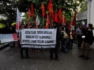 Demokratik Haklar Federasyonu’ndan Gözaltı Protestosu