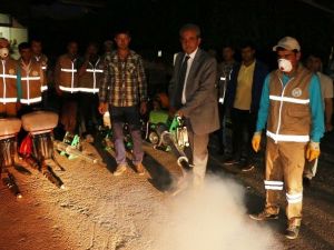 İlaçlama Çalışmalarını Başkan Demirkol Denetledi