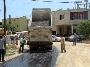 Erdemli’de Asfalt Çalışmaları
