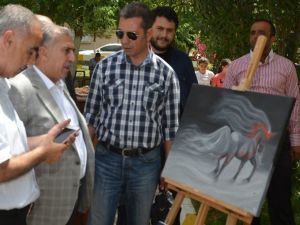Halk Eğitim Merkezi Resim Sergisi Açıldı