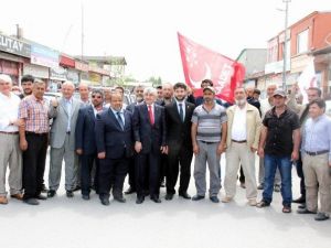 Milli İttifak Adayları Nakliyeciler Ve Demirciler Sitesi’ni Gezdi