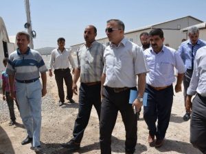 Viranşehir’de AFAD Çadırkent Konaklama Tesislerindeki Okullar Denetlendi