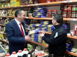 MHP’li Yavuz Aydın Düzköy’de Esnafı Gezdi