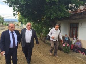Taşköprü Belediyesi, Gökırmak Mahallesi’nde Parke Tretuar Çalışmasına Başladı