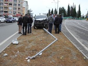 Samsun’da Trafik Kazası: 1 Yaralı