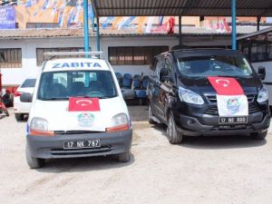 Belediyeye Hibe Edilen Araçlar Hizmete Girdi