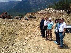 DSİ 13. Bölge Müdürü Özgür, Gölet İnşaatlarında İncelemelerde Bulundu