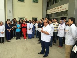Sungurlu’da, Sağlık Çalışanları Şiddet Protesto Edildi