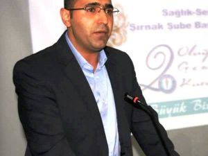 Sağlık-sen Şırnak Şubesi Samsun’daki Doktor Cinayetini Protesto Etti