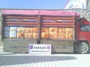 Yüksekova’da 4 Ton 650 Kilo Kaçak Çay Ele Geçirildi